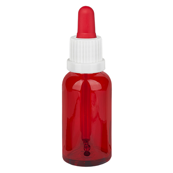 Flacone per pipette da 30 ml bianco/rosso OV RedLine UT18/30 Flacone per pipette da 30 ml bianco/rosso OV RedLine UT18/30