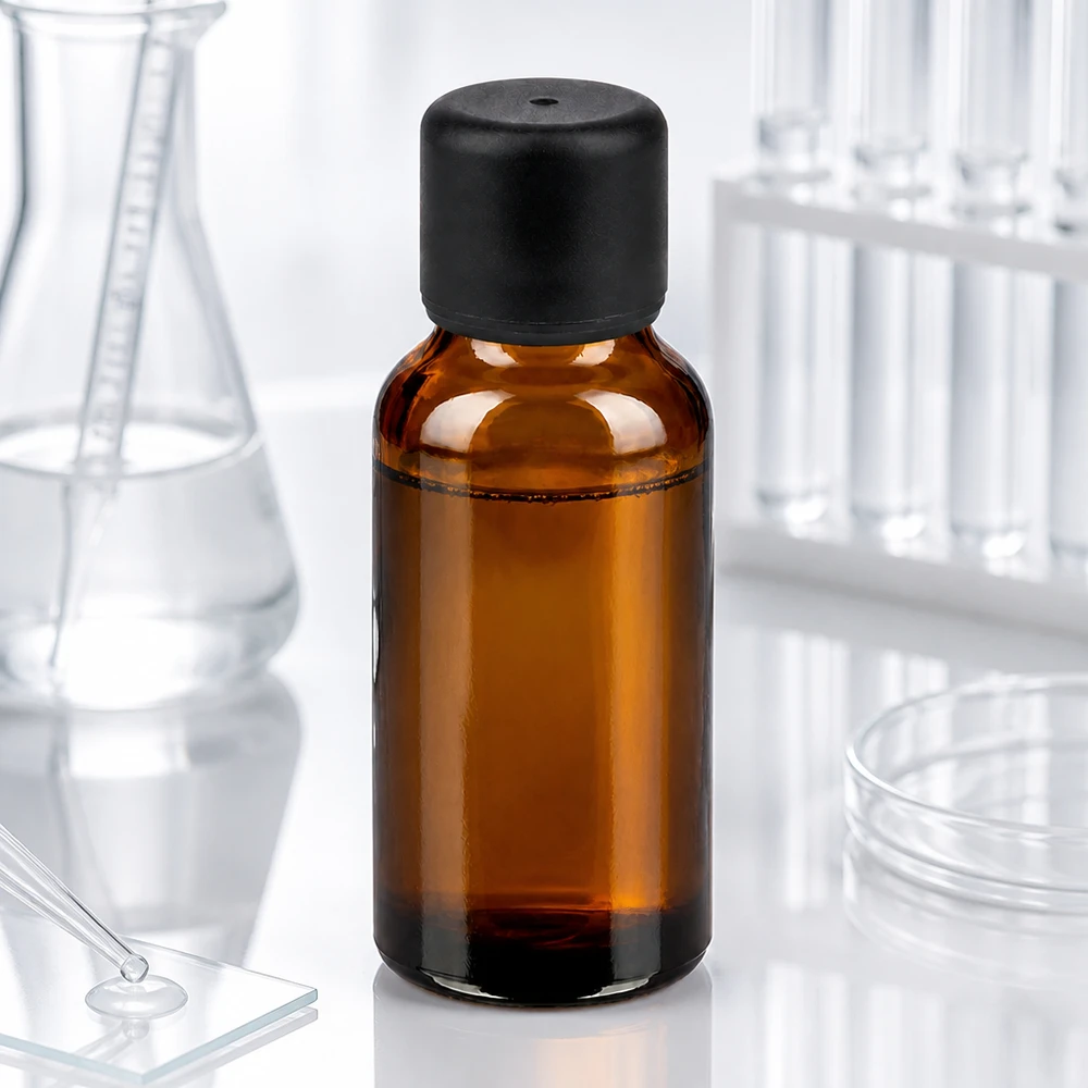 Flacon 20ml 6mm SV noir STD BrownLine UT18/20 Bouteille en verre brun premium de 20 ml avec bouchon noir STD pour un stockage sûr des substances sensibles