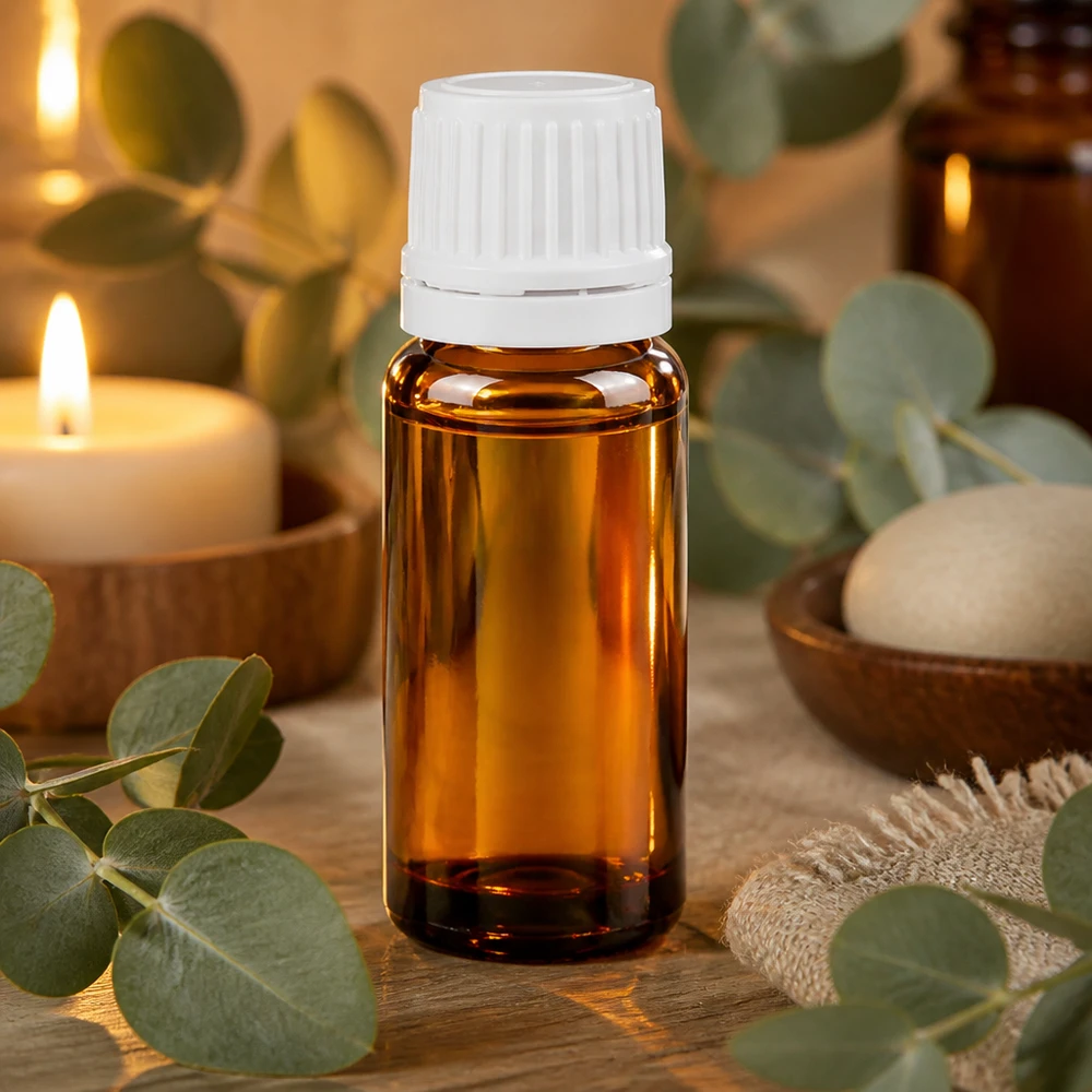Flacon de pharmacie brun 10ml bouchon vissable blanc bouchon d'inviolabilité Petit flacon en verre ambré de 10 ml avec bouchon d'inviolabilité blanc pour huiles essentielles