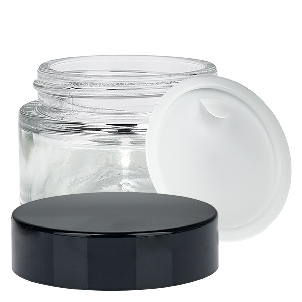 Barattolo di vetro 30ml trasparente con coperchio UNiTWIST Barattolo di vetro 30ml trasparente con coperchio UNiTWIST