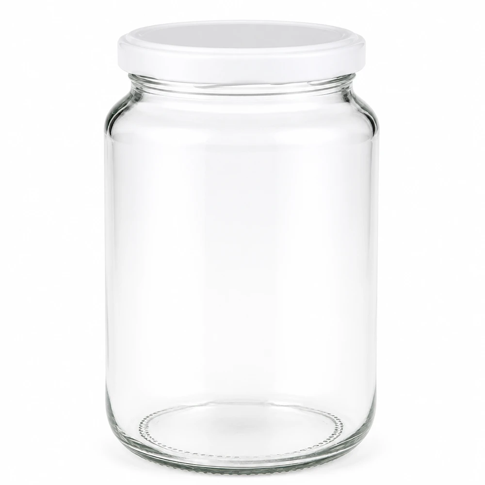 382ml Rundglas mit BasicSeal Deckel weiß UNiTWIST 382ml Rundglas mit weißem BasicSeal Deckel UNiTWIST Einmachglas transparent Vorratsglas Konservierungsglas