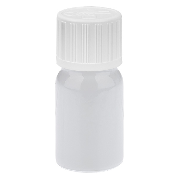 5ml Flasche 11mm Schraubverschluss weiß Standard Kindersicherung WhiteLine UT18/5