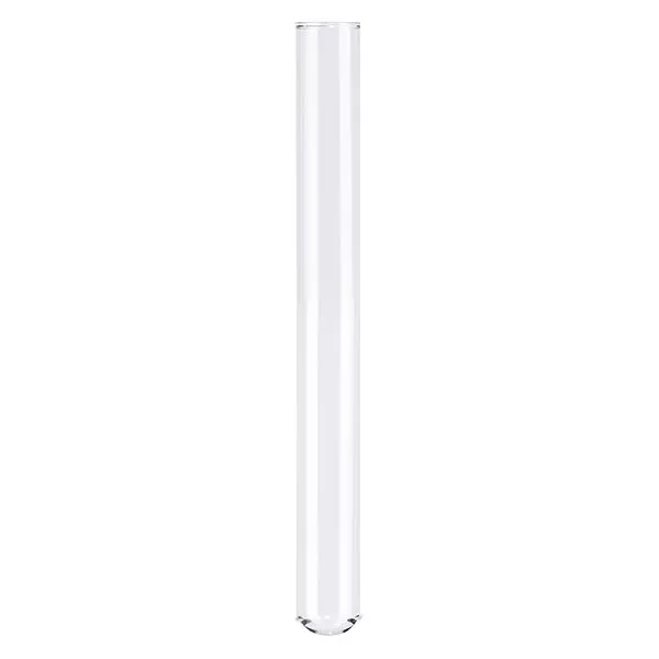 Tube à essai 160x12mm en verre borosilicate à bord rabattu