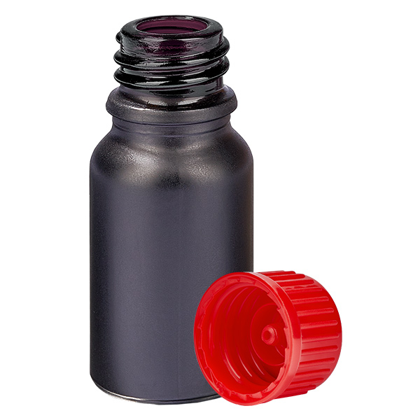 10ml Flasche 11mm Schraubverschluss rot Standard BlackLine UT18/10