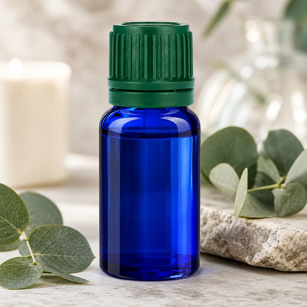 10ml Flasche 11mm Schraubverschluss grün Originalitätsverschluss BlueLine UT18/10 Lichtgeschützte 10ml Kobaltflasche mit SV-Verschluss für langanhaltende Produktqualität
