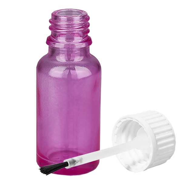 20ml Pinselflasche weiss Standard PurpleLine UT18/20