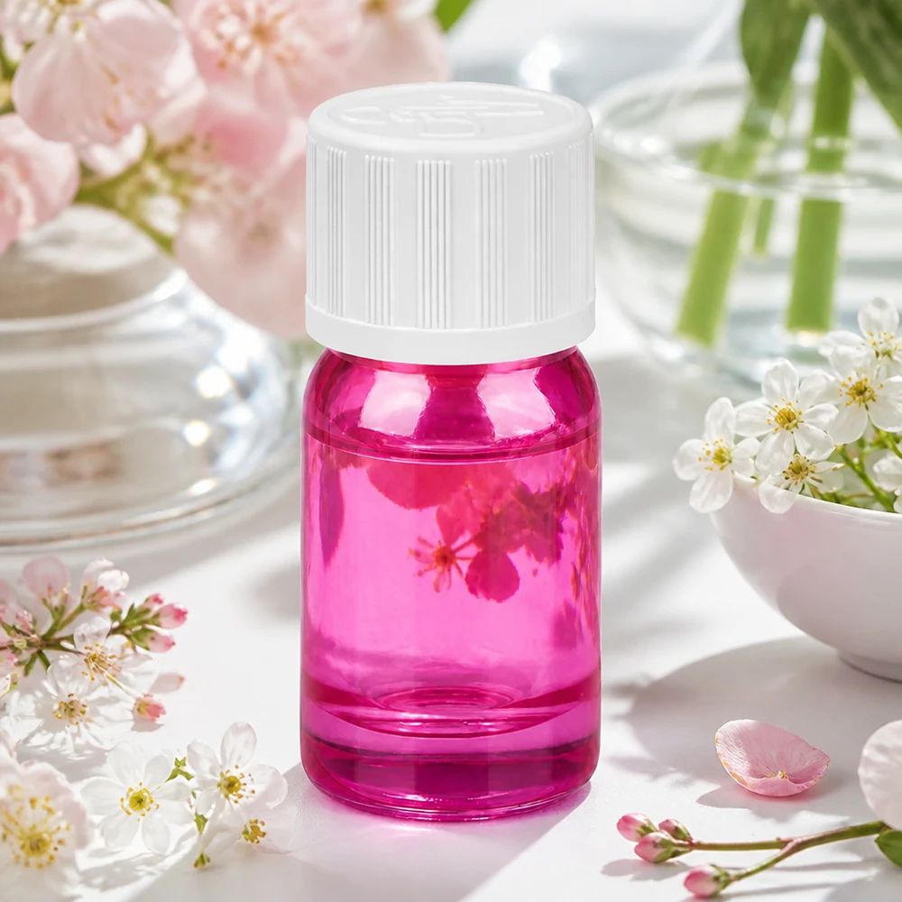 5ml Flasche 11mm Schraubverschluss weiß Standard Kindersicher PurpleLine UT18/5 Transparente violette Glasflasche 5ml mit gerilltem Verschluss für optimale Haltbarkeit von Pflegeprodukten