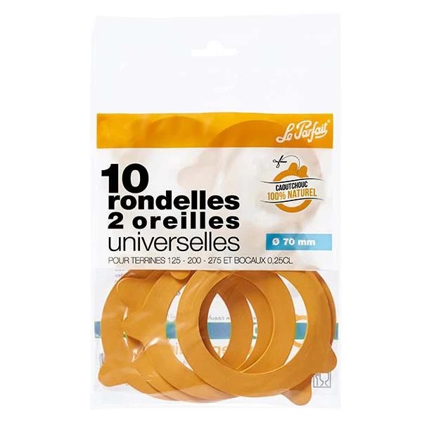 Le Parfait® Super 10 guarnizioni Ø70 mm Le Parfait® Super 10 guarnizioni Ø70 mm