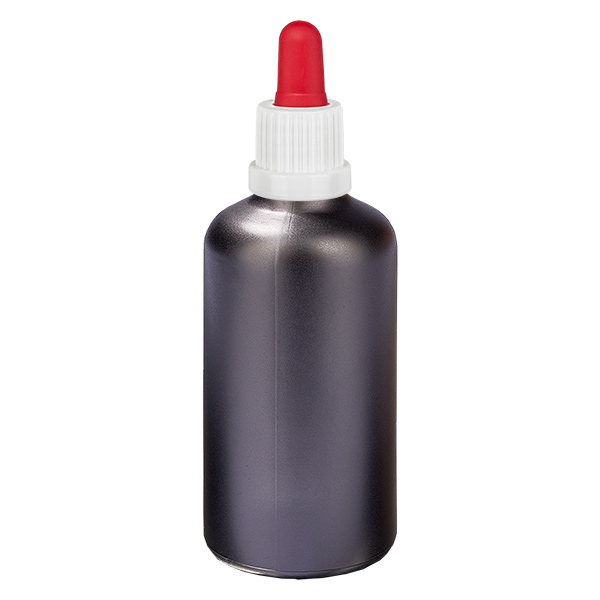 Flacone per pipette da 100 ml bianco/rosso OV BlackLine UT18/100 Flacone per pipette da 100 ml bianco/rosso OV BlackLine UT18/100