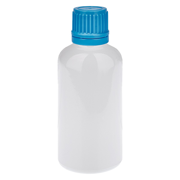 50ml Flasche 11mm Schraubverschluss blau Originalitätsverschluss WhiteLine UT18/50