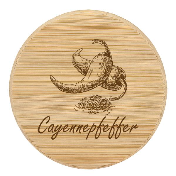 Holzdeckel "Cayennepfeffer" für WECK RR60