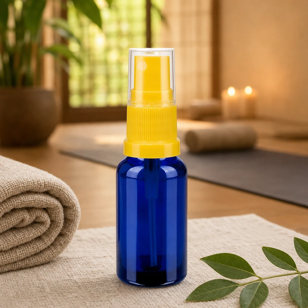 Flacone in vetro da 20 ml con attacco a spruzzo per una distribuzione uniforme BlueLine UT18/20