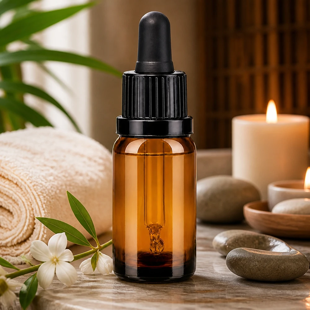 10ml Pipettenflasche schwarz Originalitätsverschluss BrownLine UT18/10 10ml Glasflasche mit Pipettenaufsatz optimal für Serumherstellung und aromatherapeutische Mischungen