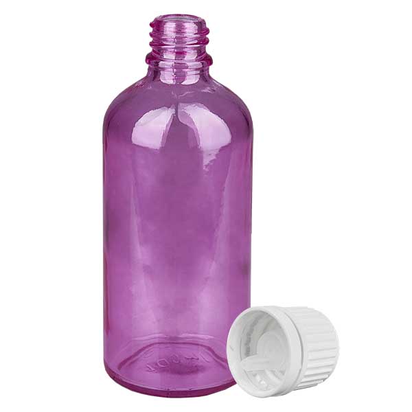 100ml Tropfflasche 0.7mm weiss Originalität Schraubverschlusserschluss  PurpleLine UT18/100