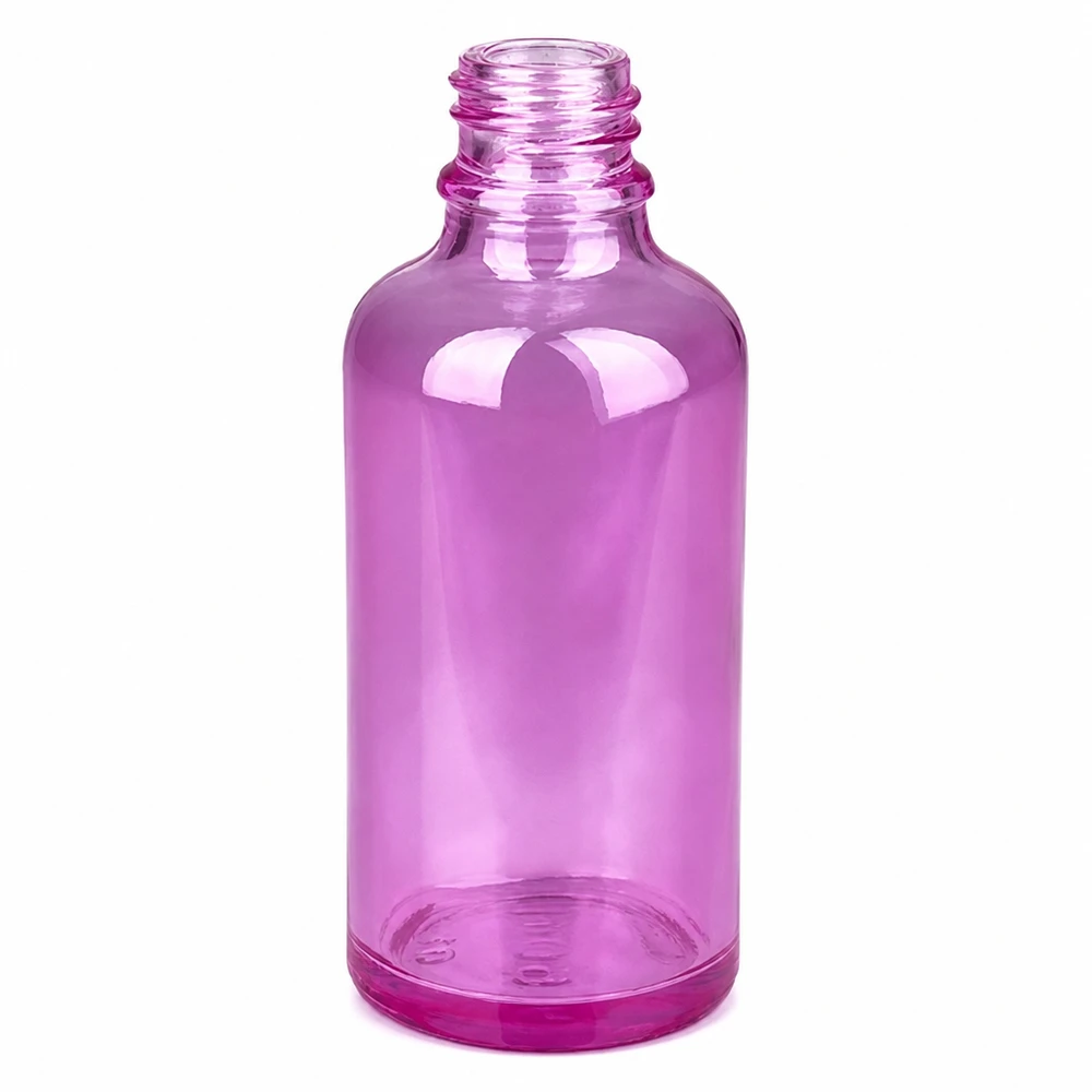 Flacone spray nasale da 50 ml bianco/trasparente standard PurpleLine. UT18/50 Flacone per spray nasale viola da 50 ml con filettatura UT18 - ideale per farmaci liquidi e soluzioni spray