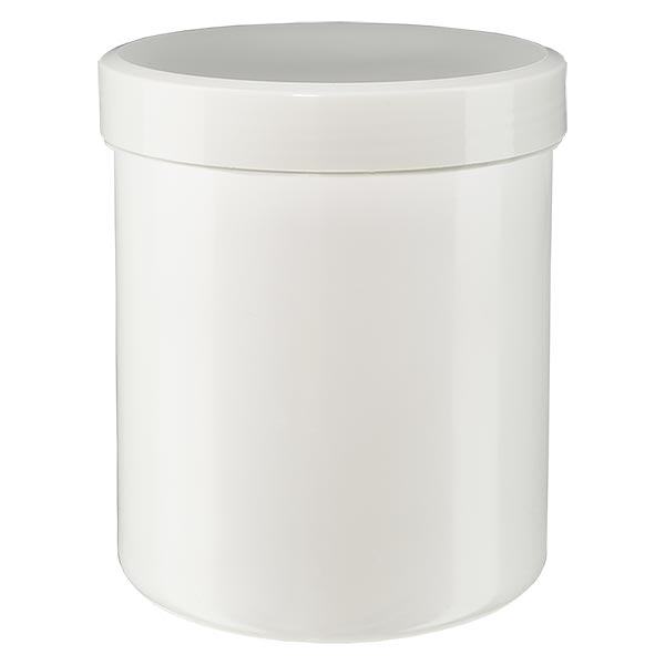 Unguentario 200g bianco con coperchio a vite bianco (PP) Unguentario 200g bianco con coperchio a vite bianco (PP)