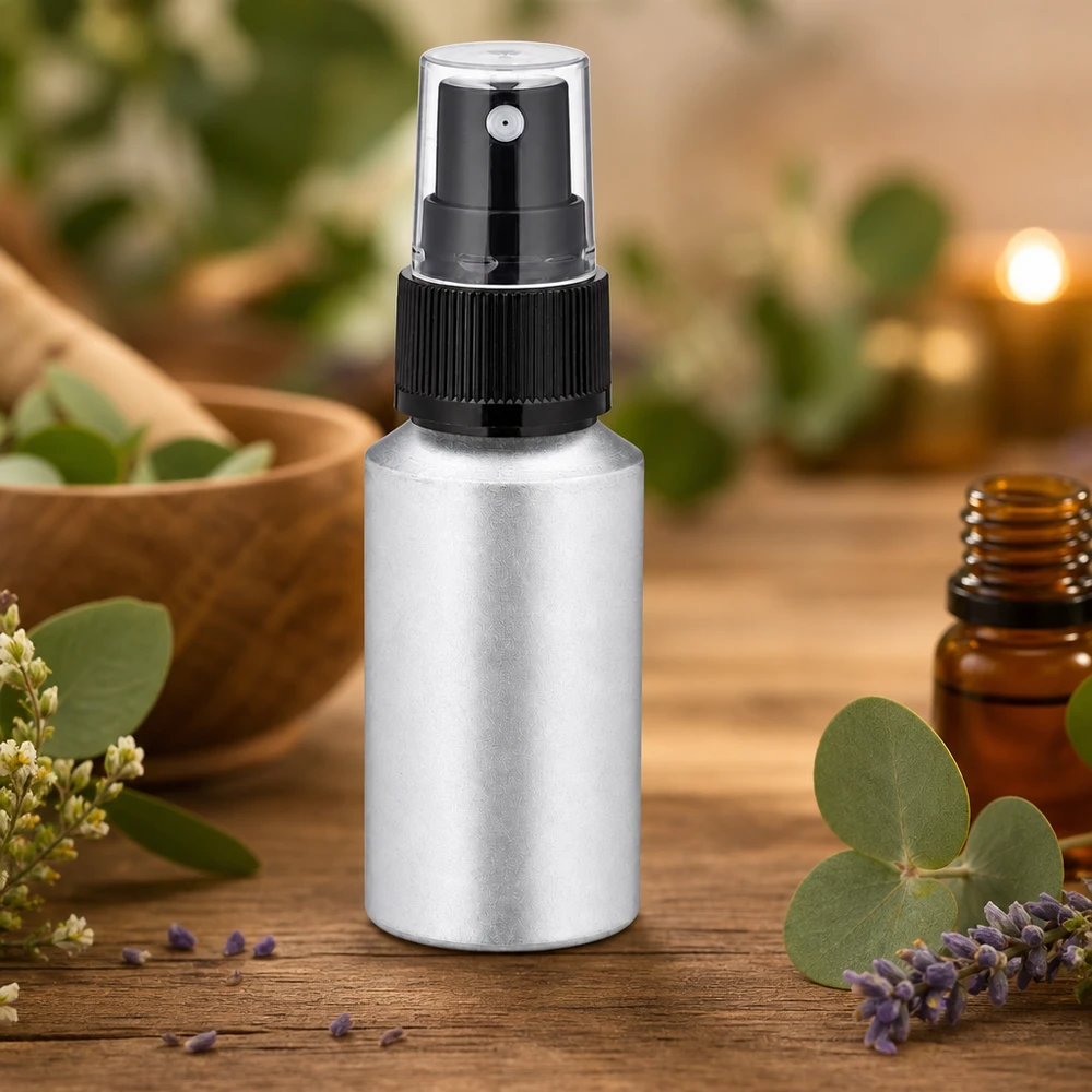 30ml gebeizte Aluflasche mit Zerstäuber Leichte 30ml Aluminium-Sprayflasche mit präzisem Sprühkopf für gezielte Anwendung