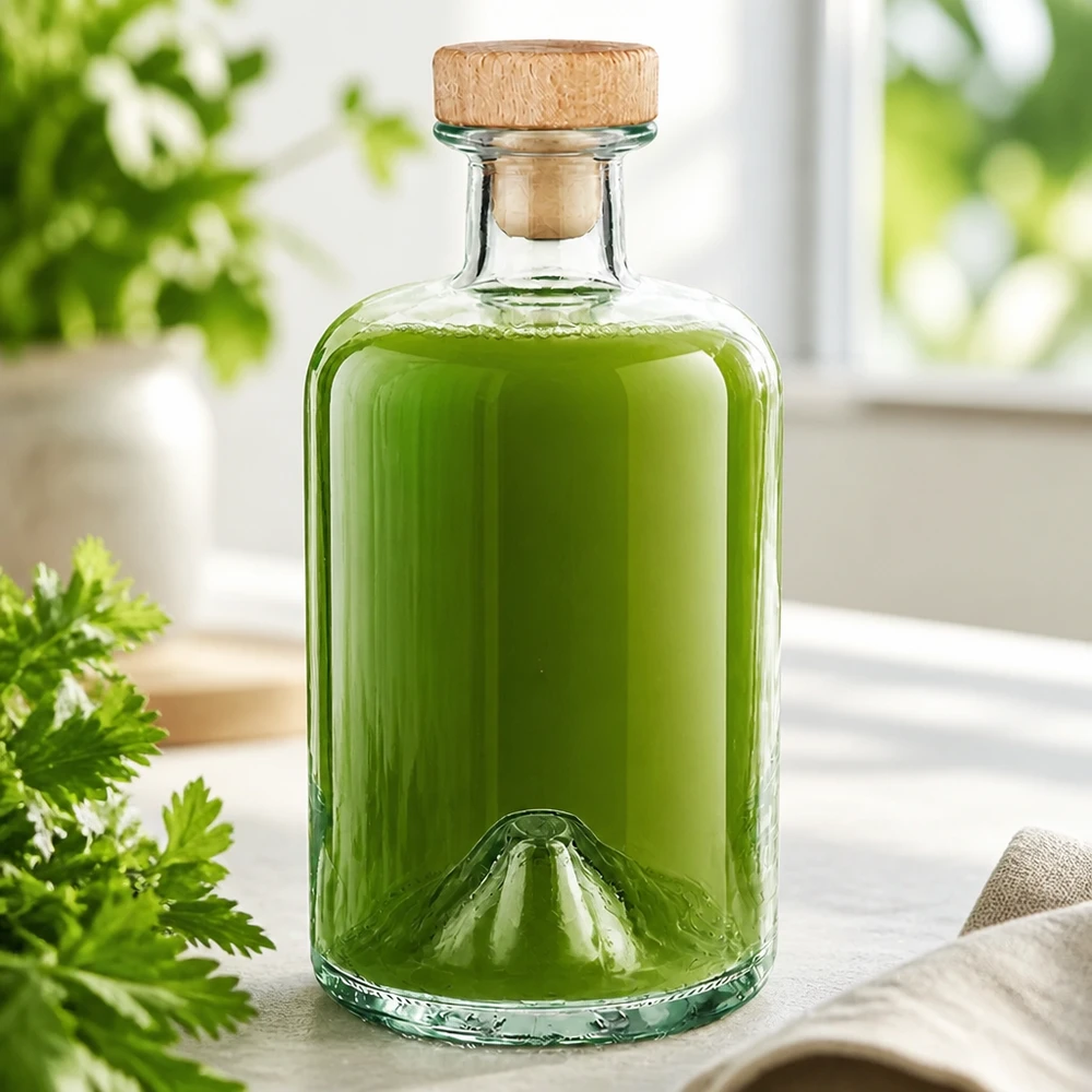 Flacone farmaceutico da 500 ml Sofia con tappo in sughero con impugnatura in legno UNiTWIST® Flacone farmaceutico da 500 ml Sofia con tappo in sughero con impugnatura in legno UNiTWIST®