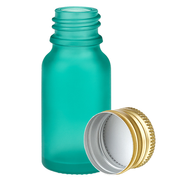 10ml Flasche 11mm Schraubverschluss Alu-Gold Standard GreenL. UT18/10