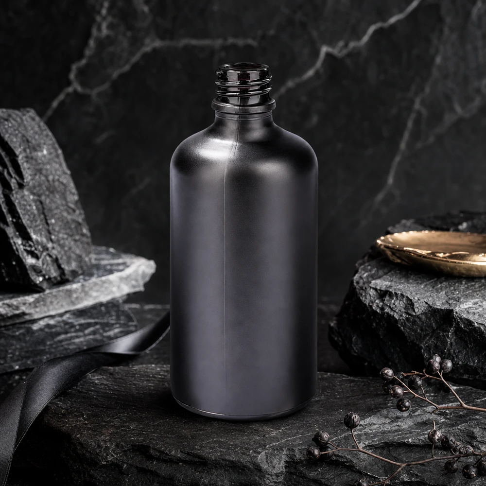 Flacon à pharmacie de 100ml BlackLine UT18/100 UNiTWIST Bouteille de pharmacie compacte de 100 ml BlackLine UT18/100 UNiTWIST idéale pour les voyages et les déplacements