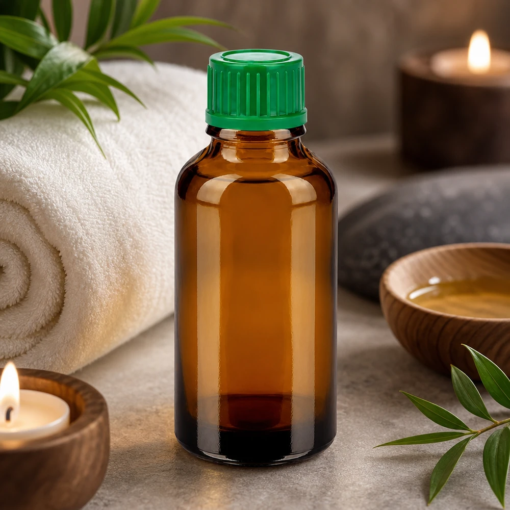 Flacone in vetro da 30 ml con apertura di 11 mm, ideale per l'erogazione goccia a goccia di principi attivi.