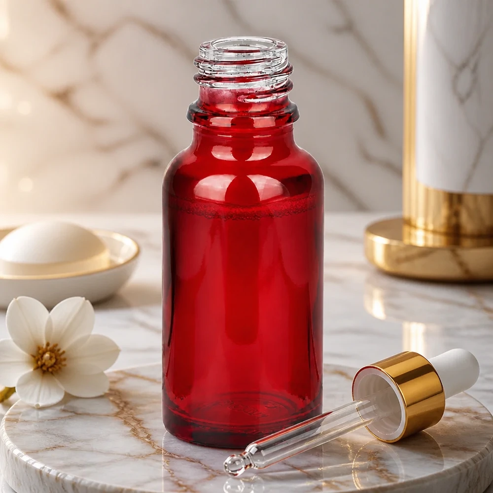 Flacone farmaceutico da 20 ml RedLine UT18/20 UNiTWIST Elegante flacone da 20 ml RedLine UT18/20 UNiTWIST da farmacia per sieri e tinture di alta qualità