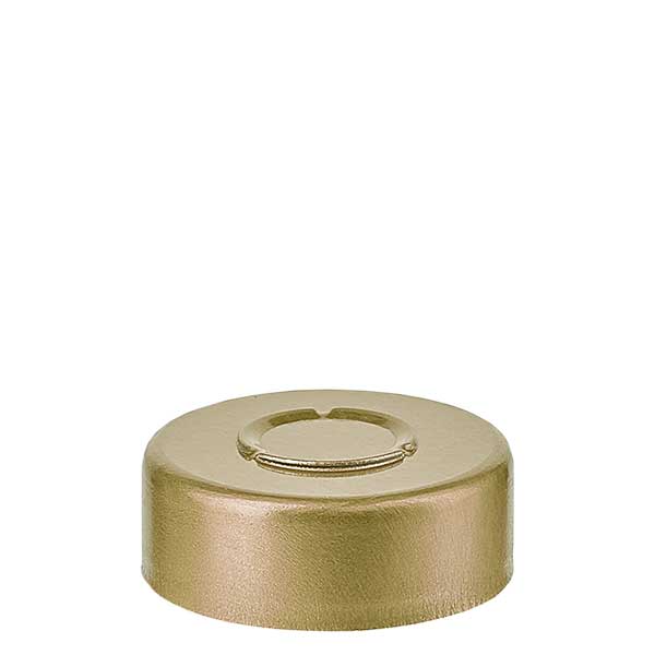Bördelkappe 20.25 x 7.4 mm MITTEL-Abriss gold