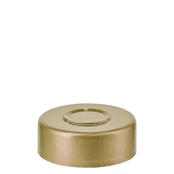 Capuchon à sertir 20,25 x 7,4 mm avec arrachement central, or Capuchon à sertir 20,25 x 7,4 mm avec arrachement central, or