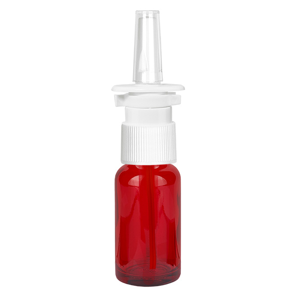 20ml Nasensprayflasche weiß/transparent Standardverschluss RedLine UT18/20