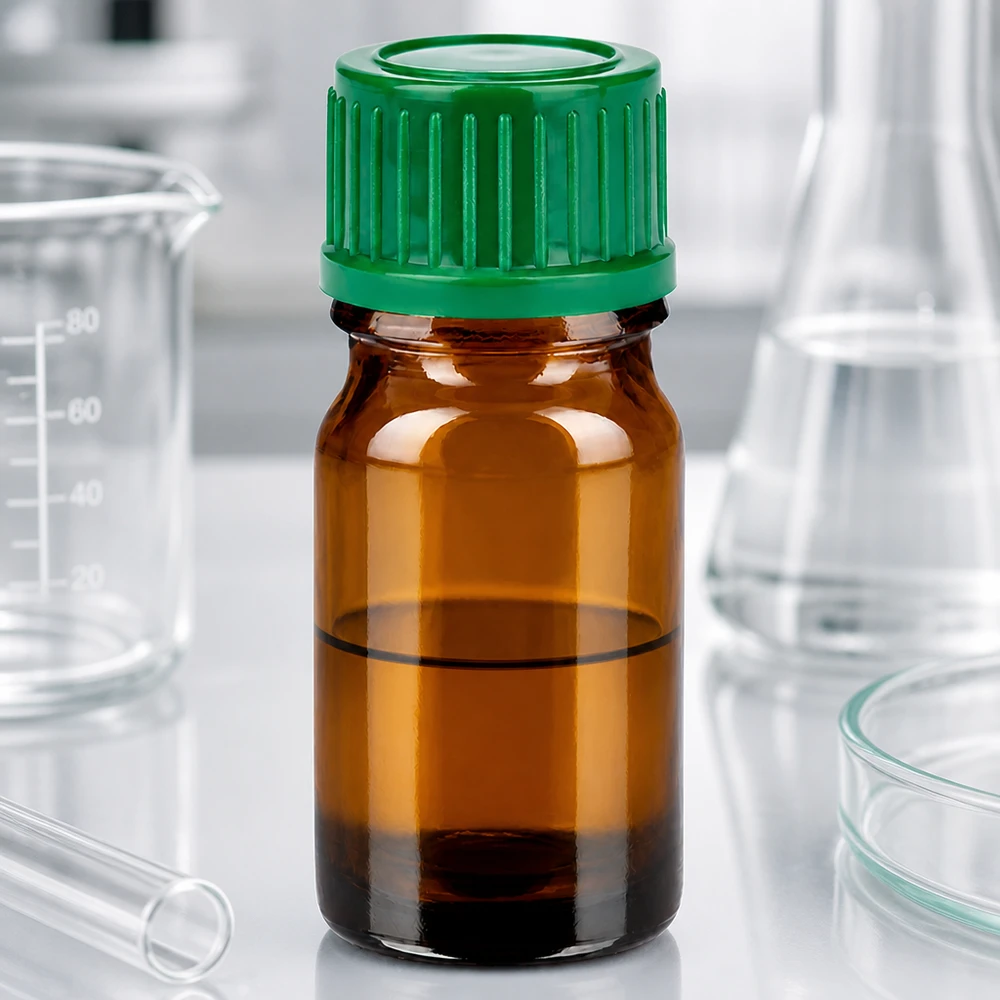 5ml Flasche 11mm Schraubverschluss grün Standard BrownLine UT18/5 Präzisions-Glasflasche 5ml mit grünem Kunststoffverschluss für wissenschaftliche Zwecke
