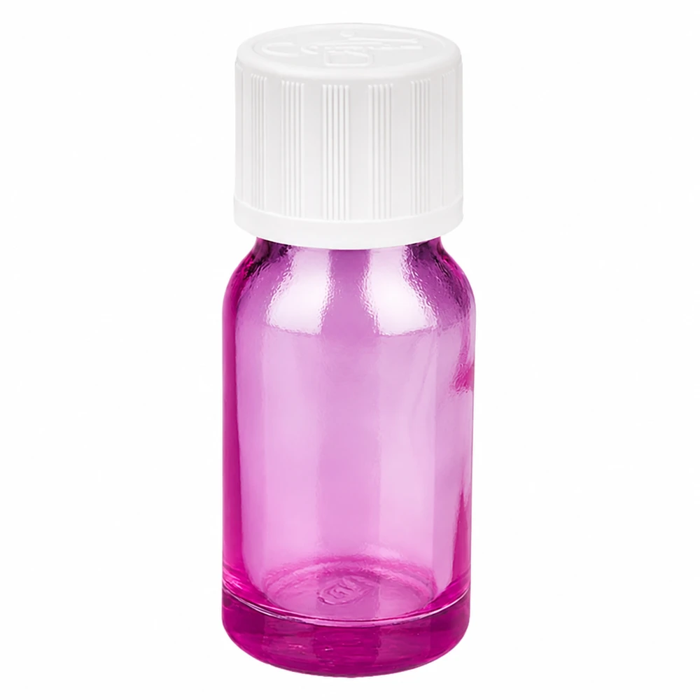 10ml Tropfflasche 1.2mm weiß Standard Kindersicher PurpleLine.UT18/10 Präzise Tropfflasche 10ml lila mit kindersicherem Verschluss für sichere Anwendung