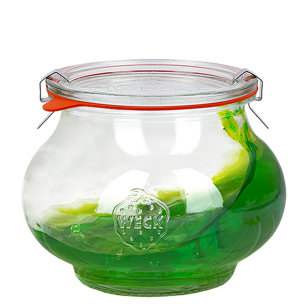 12er Set Weck Gläser 220ml Schmuckgläser, 1/4L Sturzgläser m