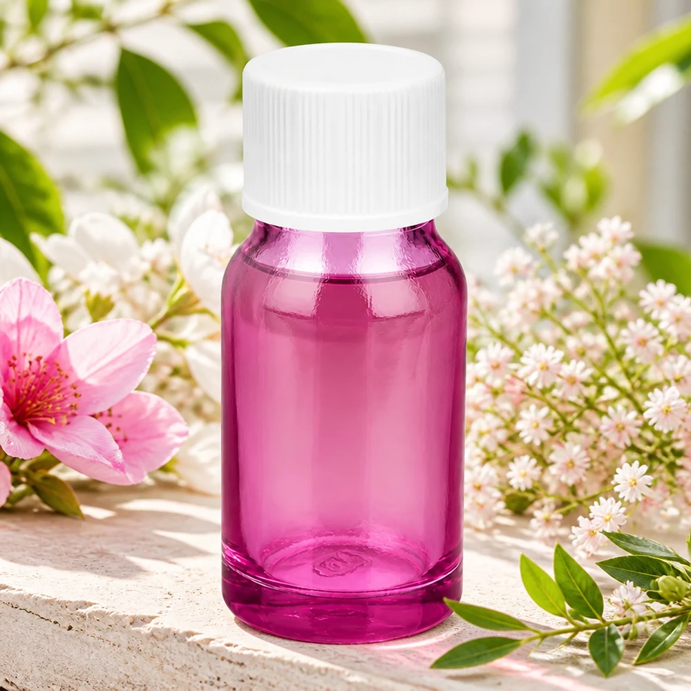 10ml Flasche 11mm Schraubverschluss weiss Standard PurpleLine UT18/10 Transparente 10ml Flasche in elegantem Violett mit weißem Standardverschluss für Sichtbarkeit