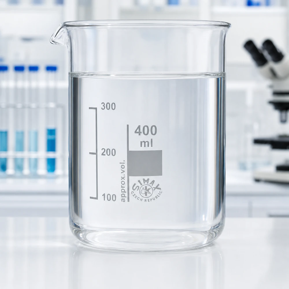 Bicchiere 400ml in vetro borosilicato, forma bassa Bicchiere a basso stampo da 400 ml in vetro borosilicato di alta qualità per applicazioni di laboratorio professionali