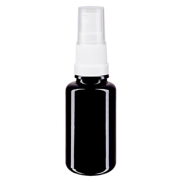 Flacone da farmacia viol. 20ml tappo spray bianco Flacone da farmacia viol. 20ml tappo spray bianco