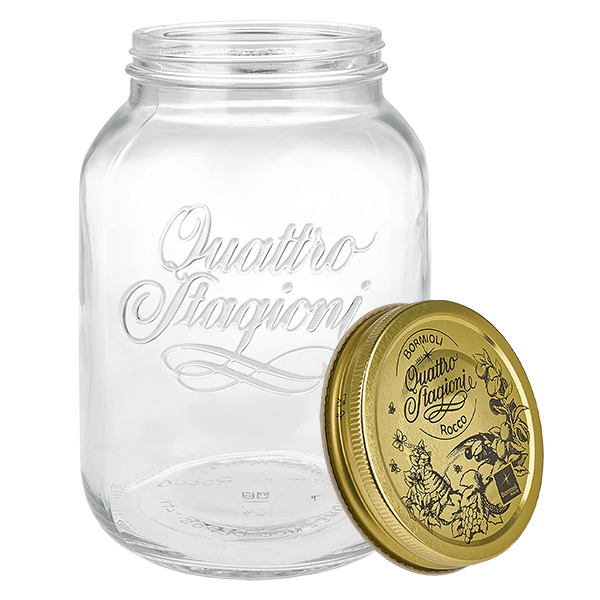 3000ml Rundglas "Quattro Stagioni" mit Deckel