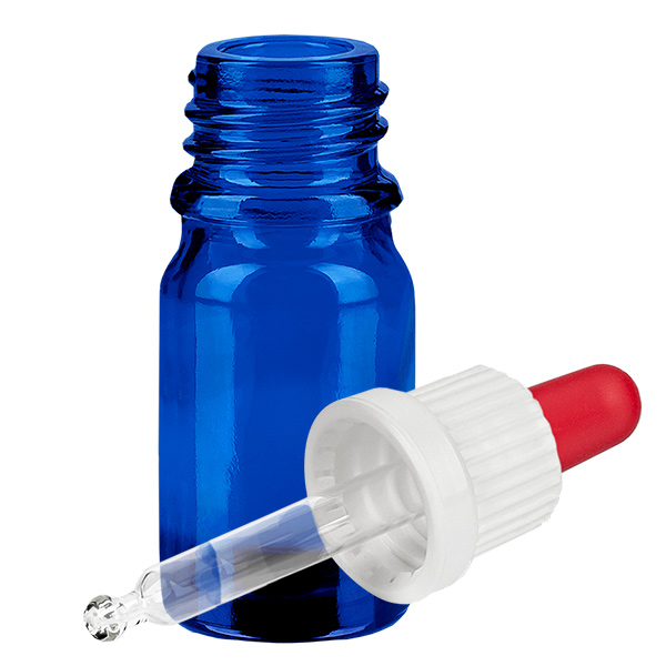 5ml Pipettenflasche weiß/rot Originalitätsverschluss BlueLine UT18/5