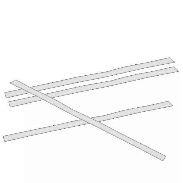 Clipbandverschluss flach weiß (100er Pack) 140mm Clipbandverschluss flach weiß (100er Pack) 140mm