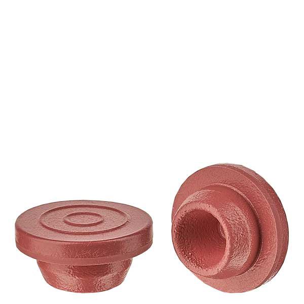 Tappo per iniezione 20mm rosso in bromobutile Tappo per iniezione 20mm rosso in bromobutile