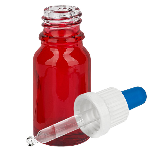 Flacone per pipette da 10 ml bianco/blu OV RedLine UT18/10 Flacone per pipette da 10 ml bianco/blu OV RedLine UT18/10
