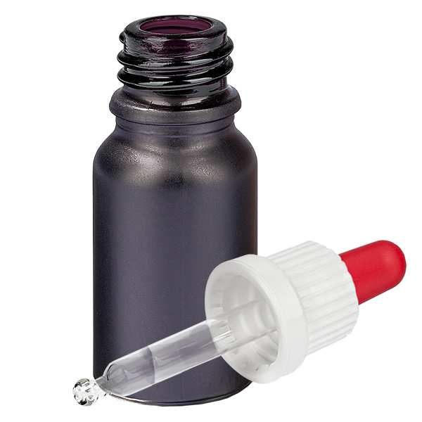 Flacone per pipette da 10 ml bianco/rosso OV BlackLine UT18/10 Flacone per pipette da 10 ml bianco/rosso OV BlackLine UT18/10