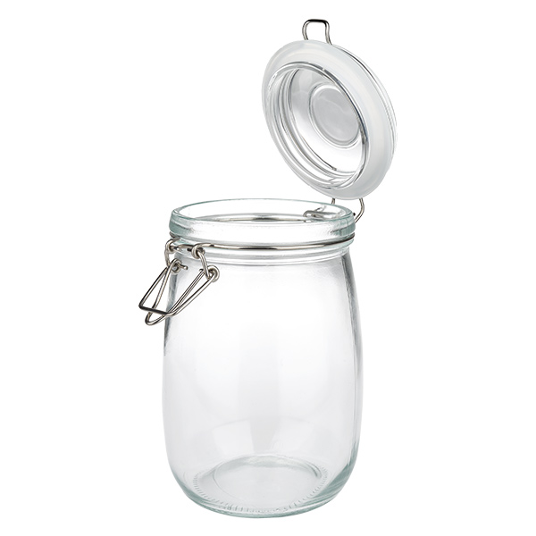 1000ml Vorratsglas mit Silikonring und Bügelverschluss UNiTWIST