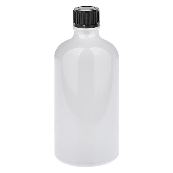 Flacone da 100 ml con tappo a vite da 11 mm nero standard WhiteLine UT18/100 Flacone da 100 ml con tappo a vite da 11 mm nero standard WhiteLine UT18/100