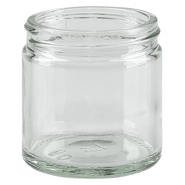 Barattolo in vetro da 60ml trasparente senza coperchio, filettatura 51mm/R3 ApoGlas Barattolo in vetro da 60ml trasparente senza coperchio, filettatura 51mm/R3 ApoGlas