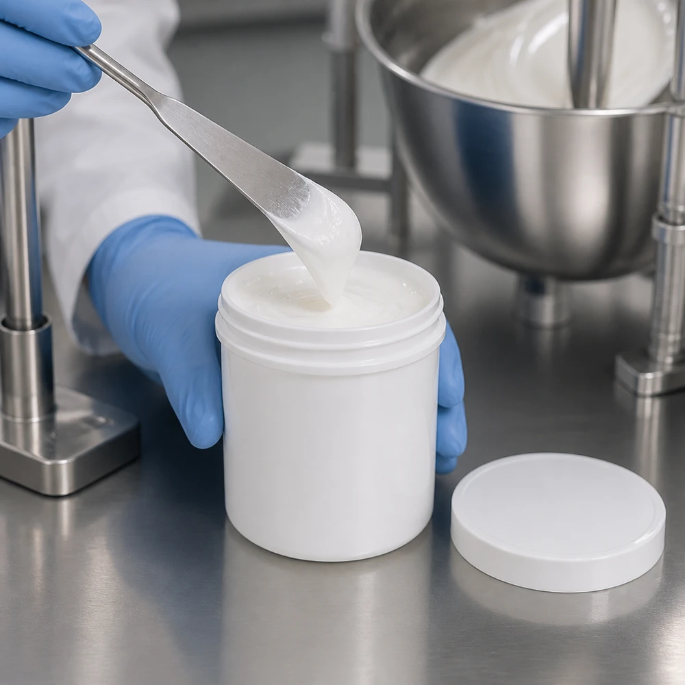 Pot à onguent blanc 10 g avec couvercle blanc (PP) Pot en plastique blanc de 10 g avec couvercle à vis pour la préparation professionnelle de pommades