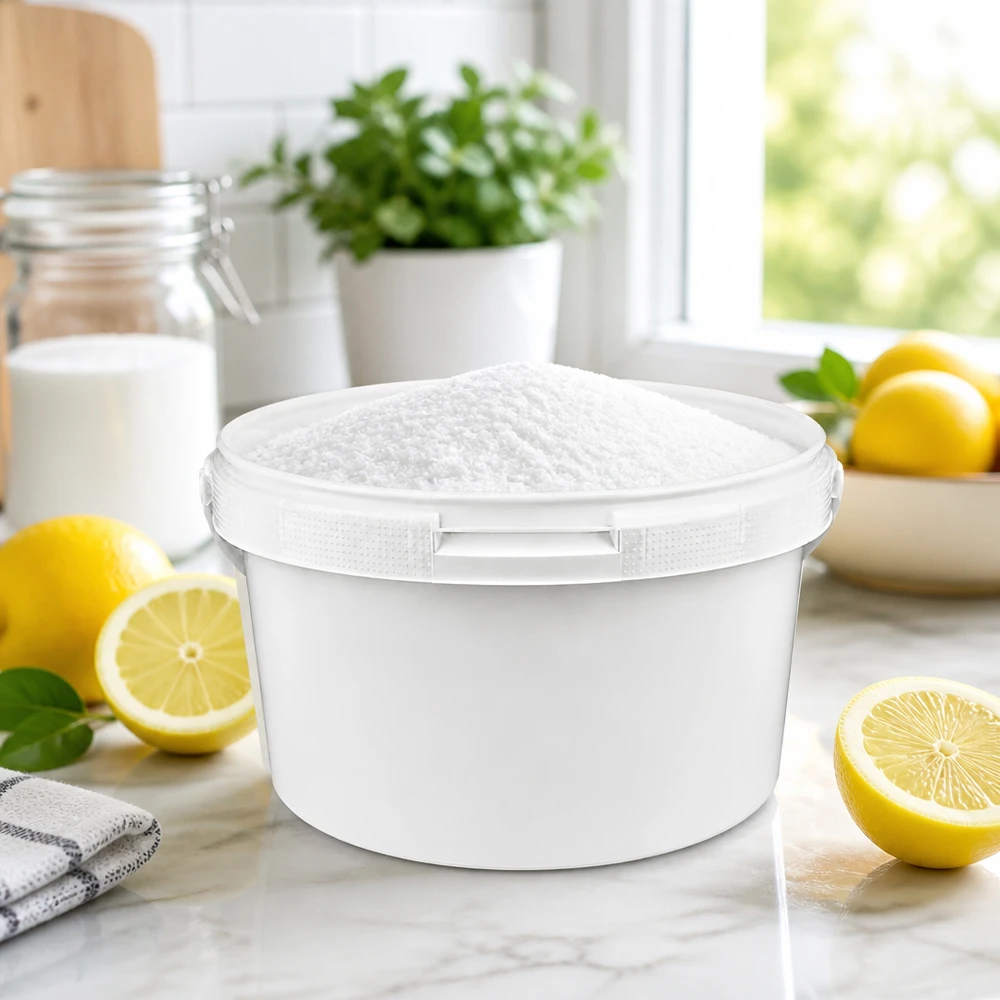 Eimer 3.5L aus weißem Kunststoff Polypropylen ohne Deckel Lebensmittelechter Kunststoffeimer 3,5L weiß mit Schnappverschluss für Küche und Haushalt