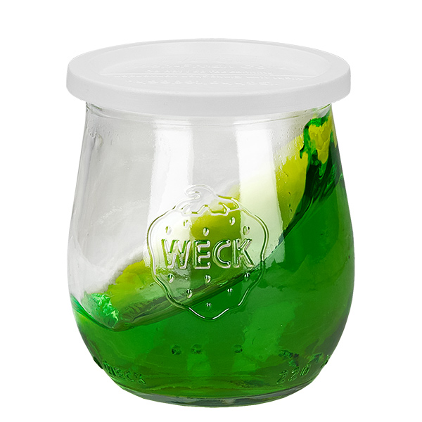 Set di 12 vasi Weck a tulipano da 220 ml con 12 coperchi per conserve Set di 12 vasi Weck a tulipano da 220 ml con 12 coperchi per conserve