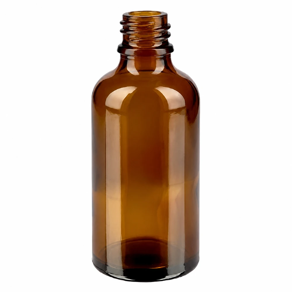 Flacon compte-goutte 50ml 0.8mm vert STD BrownLine UT18/50 Flacon compte-gouttes 50ml en verre brun résistant aux UV idéal pour les substances sensibles à la lumière