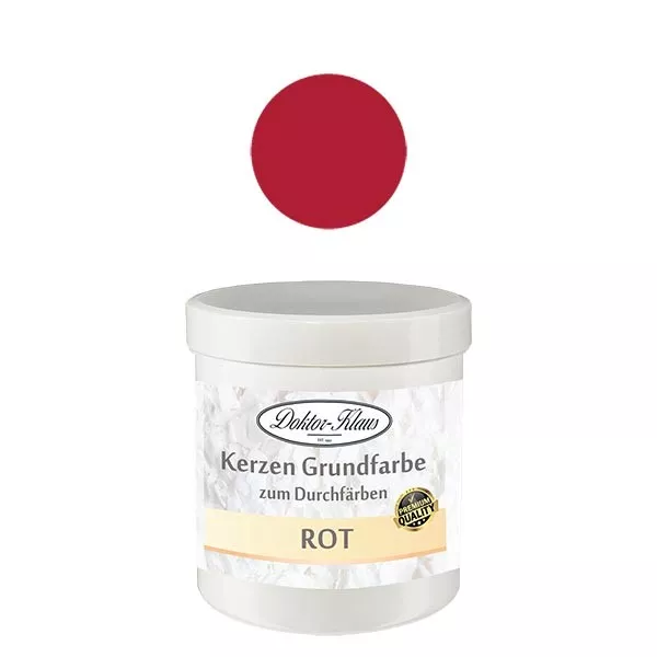 Doctor-Klaus peinture de base pour bougies rouge, 7gr, en boîte