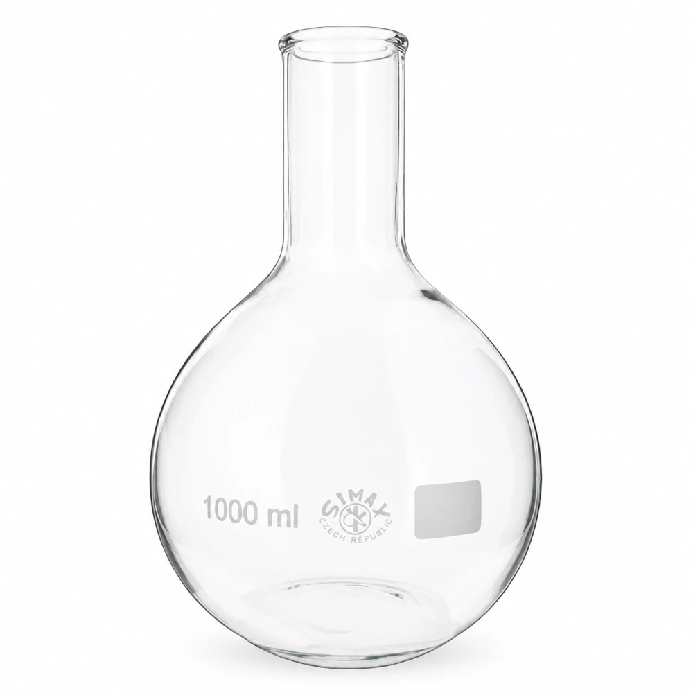 Stehkolben 1000ml Enghals Enghals Stehkolben 1000ml Fassungsvermögen - professionelle Laborausstattung aus Borosilikatglas